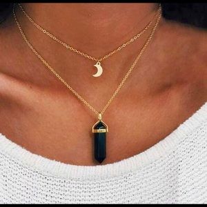 Gemstone Healing Chakra Reiki Onyx Necklace